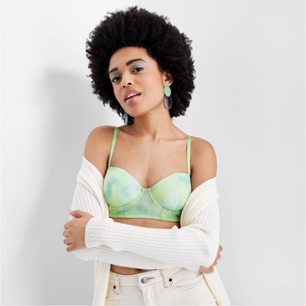 Women's Tie-Dye Bralette Future
Collective  Light Green/Turquoise M